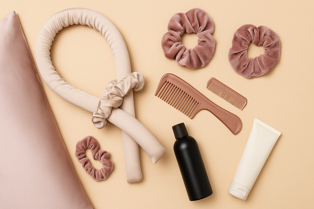 Heatless Curls: How to Style Hair Overnight