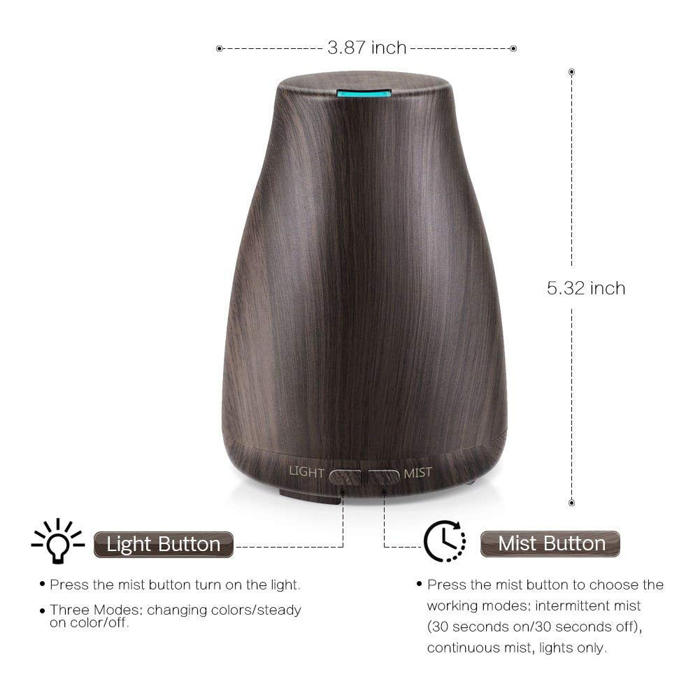 Calm Your Space – Elegant Wood Grain Aroma Diffuser