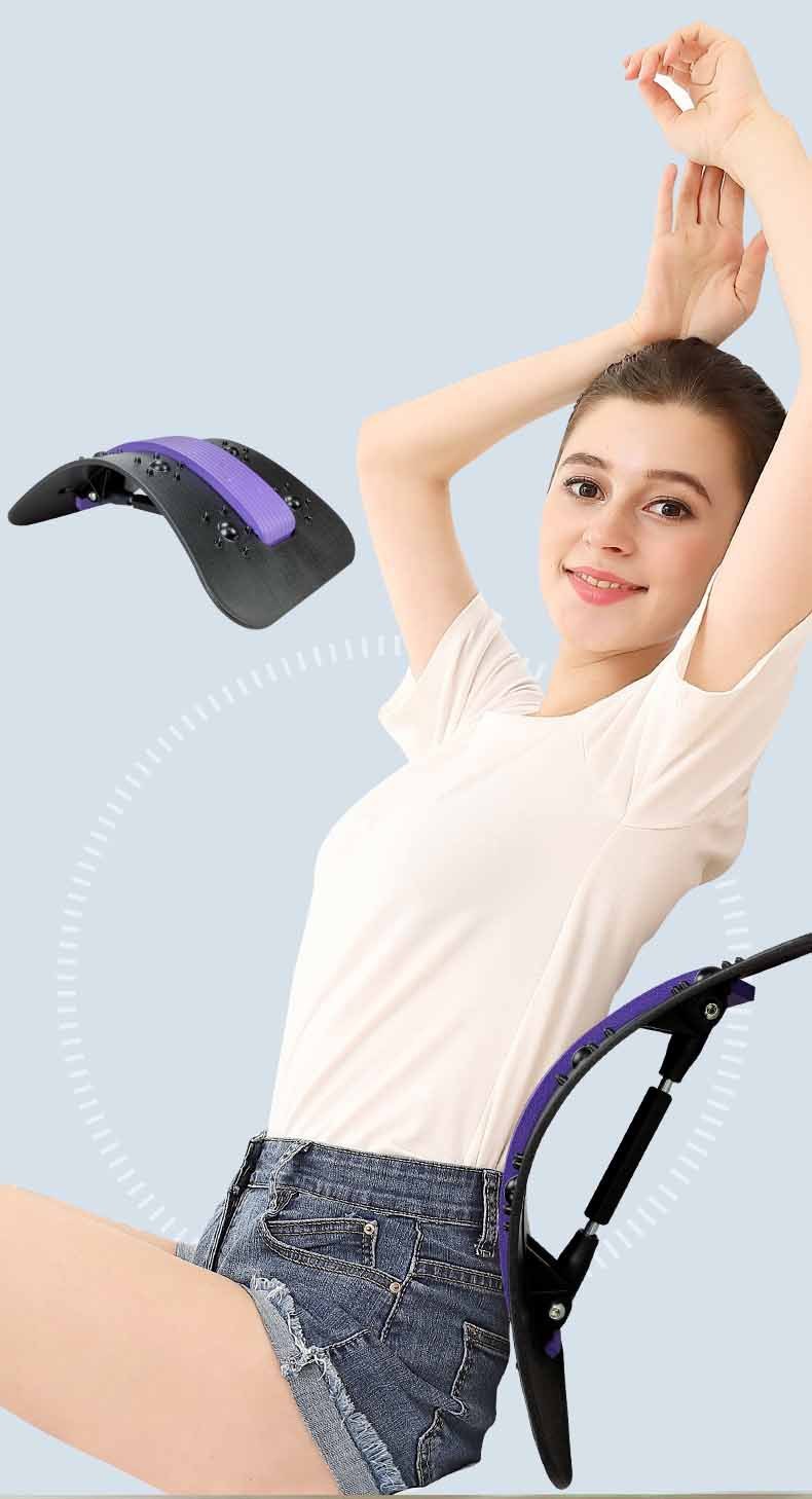 Back Relief Made Easy – Lumbar Massage & Stretch Tool