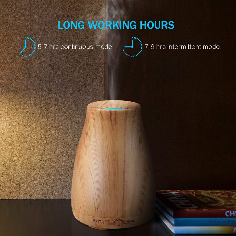Calm Your Space – Elegant Wood Grain Aroma Diffuser